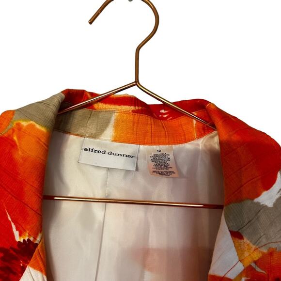 Alfred Dunner Floral open front Blazer size 12 - Picture 2 of 5